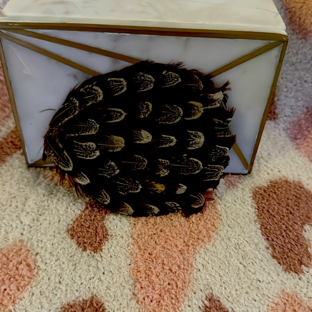 Feather hair clip